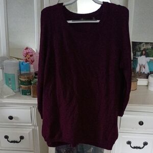 Cyrus Deep Purple Crew Neck Sweater